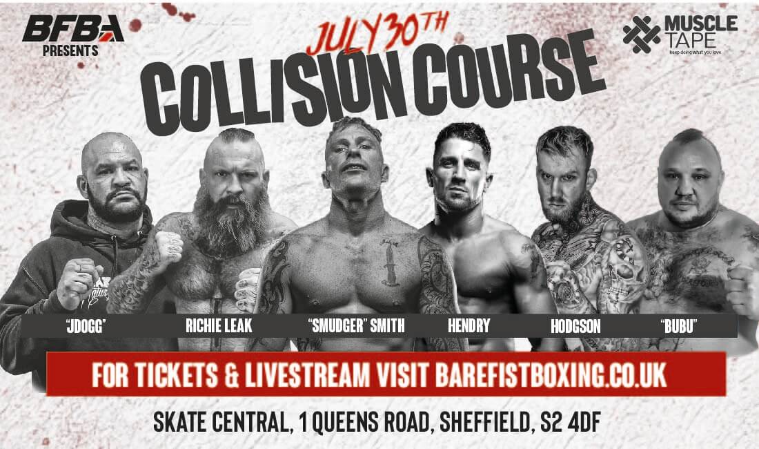 BFBA presents 'Collision Course' - Saturday 30th July 2022. Skate Central, 1 Queens Road, Sheffield, S2 4DF