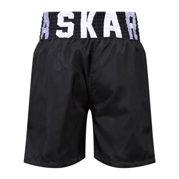 Limited Edition Askari BFBA Boxing Shorts black and white rear