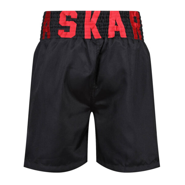 Limited Edition Askari BFBA Boxing Shorts black and red rear